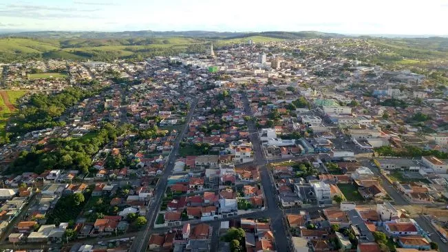 Vista aérea da cidade de Ibaiti no Paraná